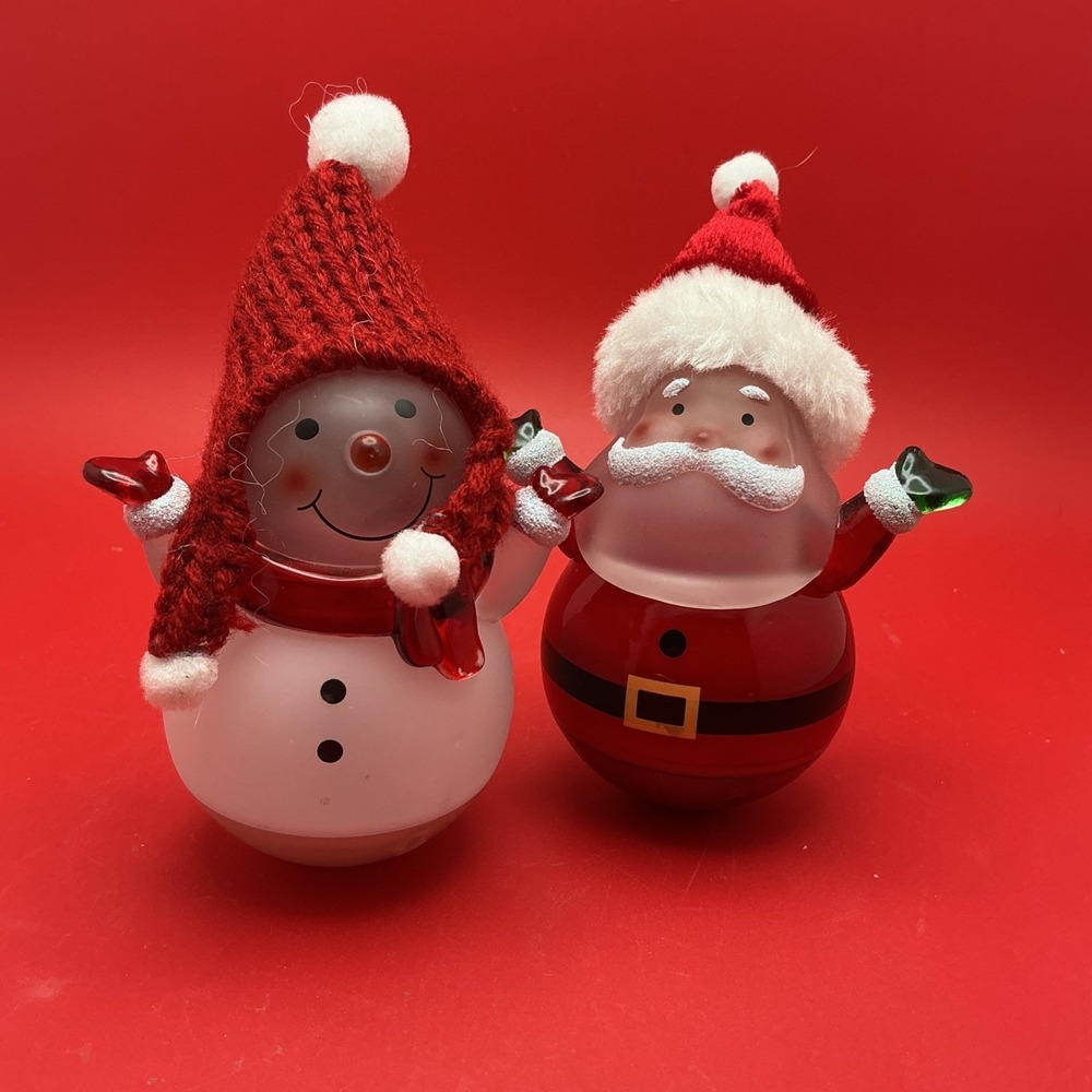Roly‎ Poly Light Up Santa & Mrs. Clause